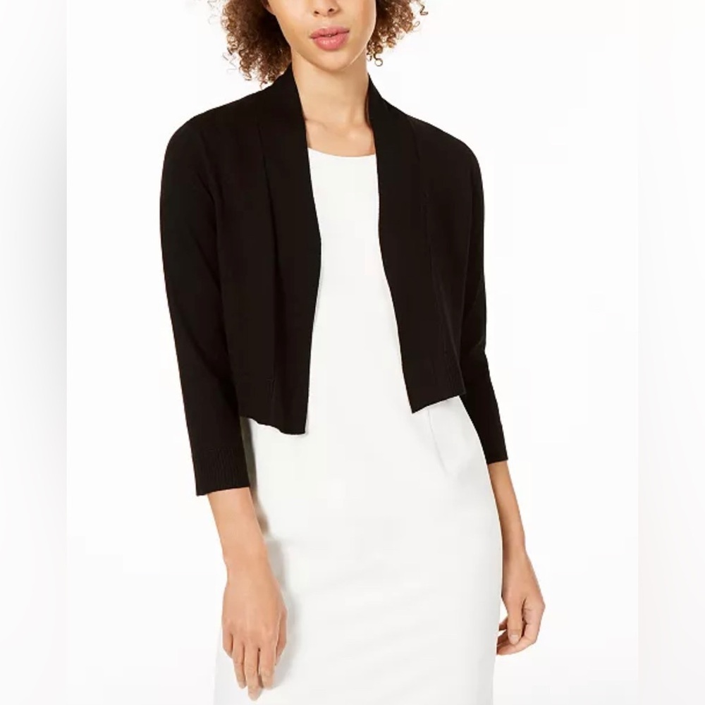 NWT Calvin Klein Cropped Open-Front Cardigan NWT - image 1